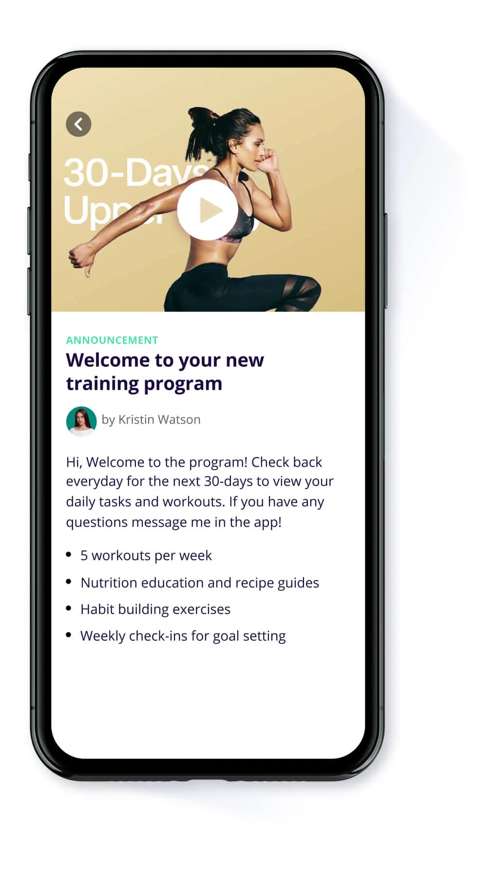 Group training with automation features online personal training software