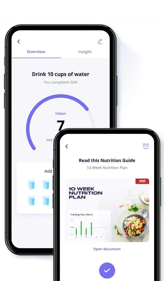 Task & Habit coaching online personal training software