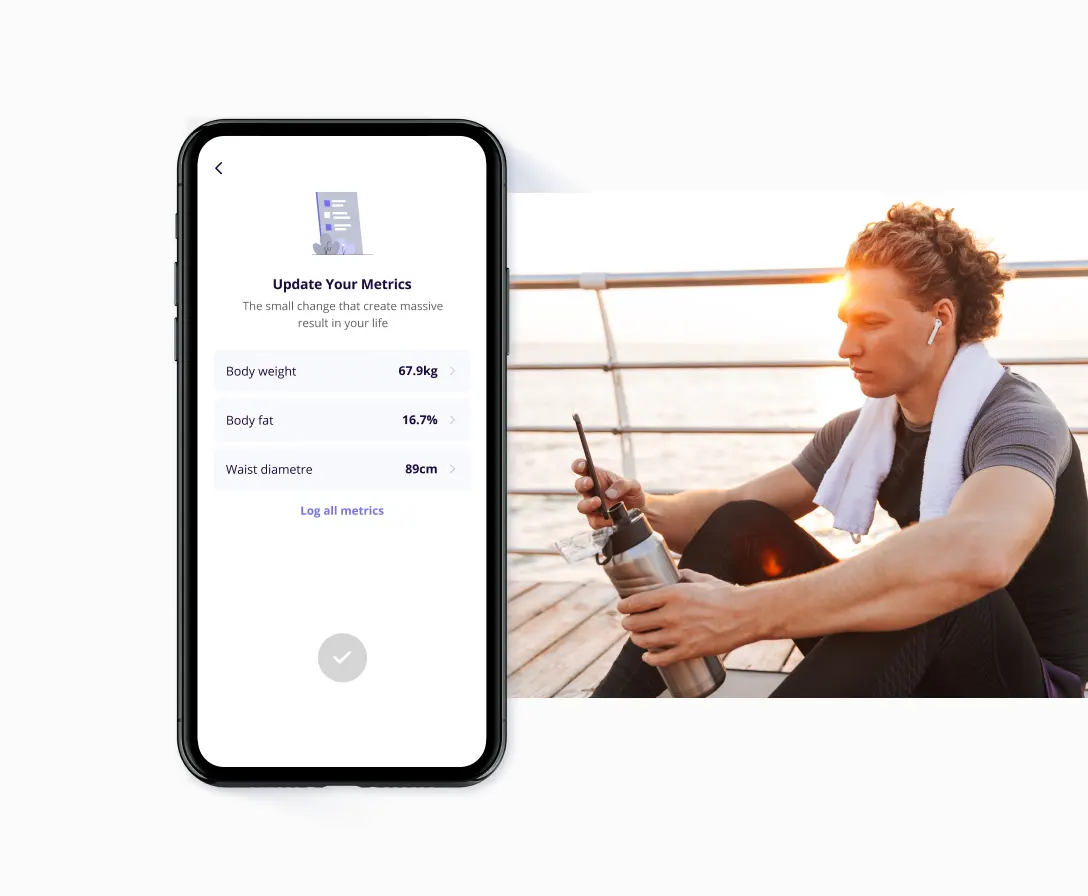 Track Body Metrics habit coaching online personal training platform