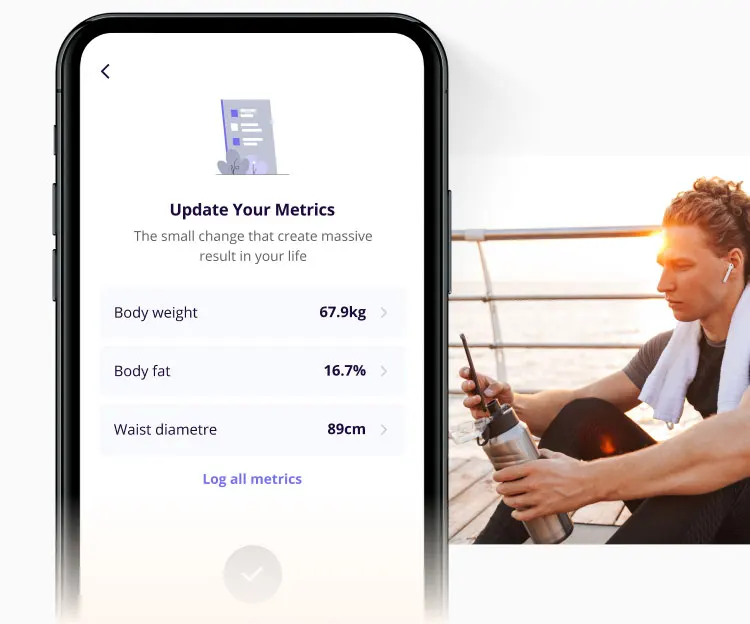 Track Body Metrics habit coaching online personal training platform