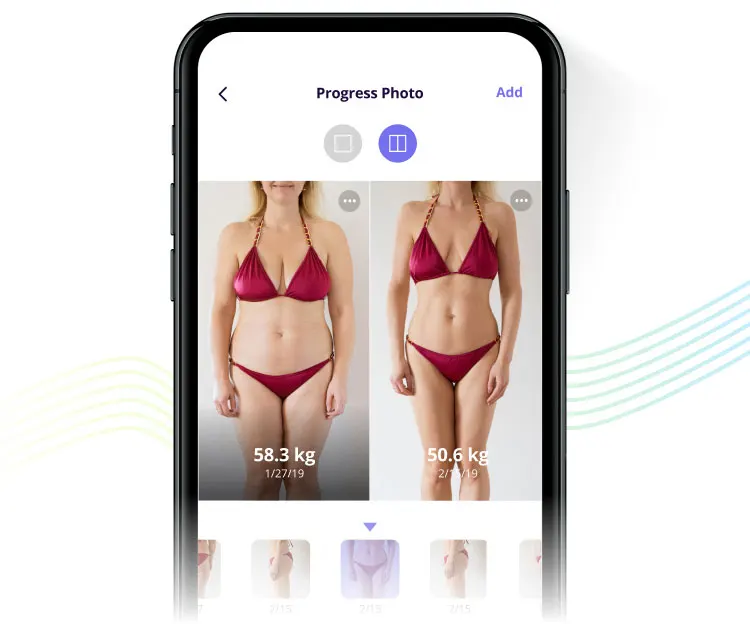 Progress Photo Check-in habit coaching online personal training platform