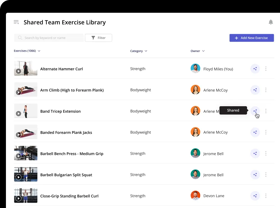 Your Team's Resources All in One Place online fitness teams