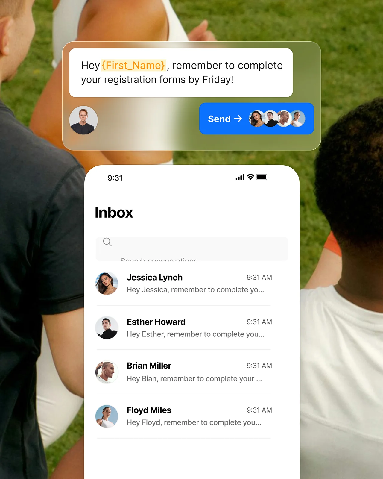 Broadcast your message to send at scale on Everfit