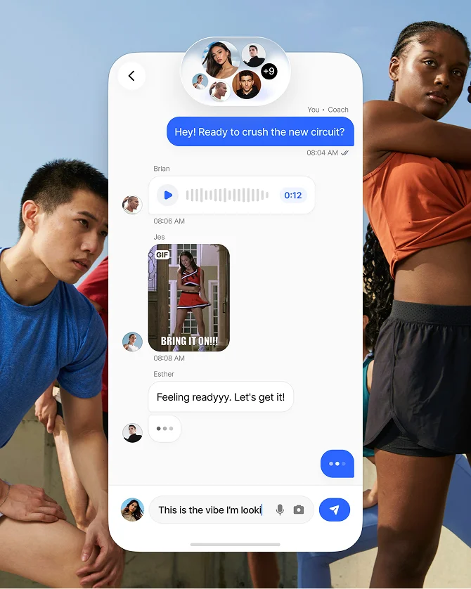 Send group messages on Everfit