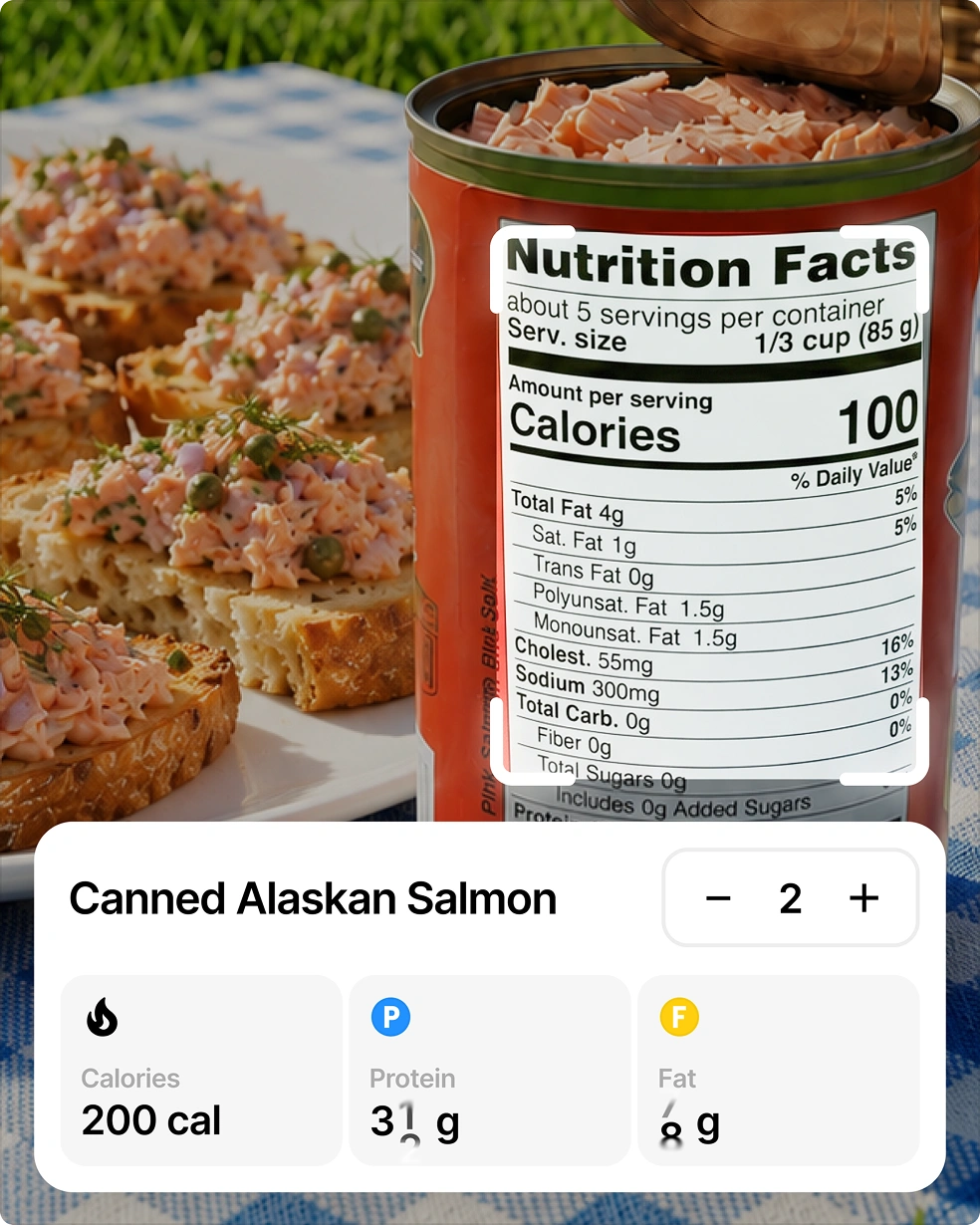Nutrition label scanner