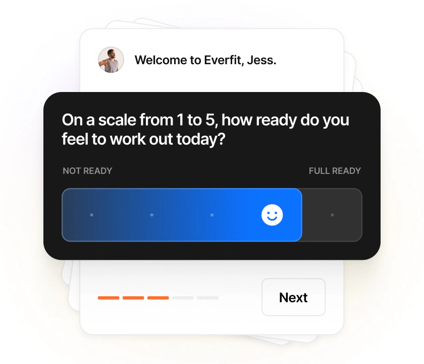 Everfit Forms & Questionnaires — Welcome onboarding