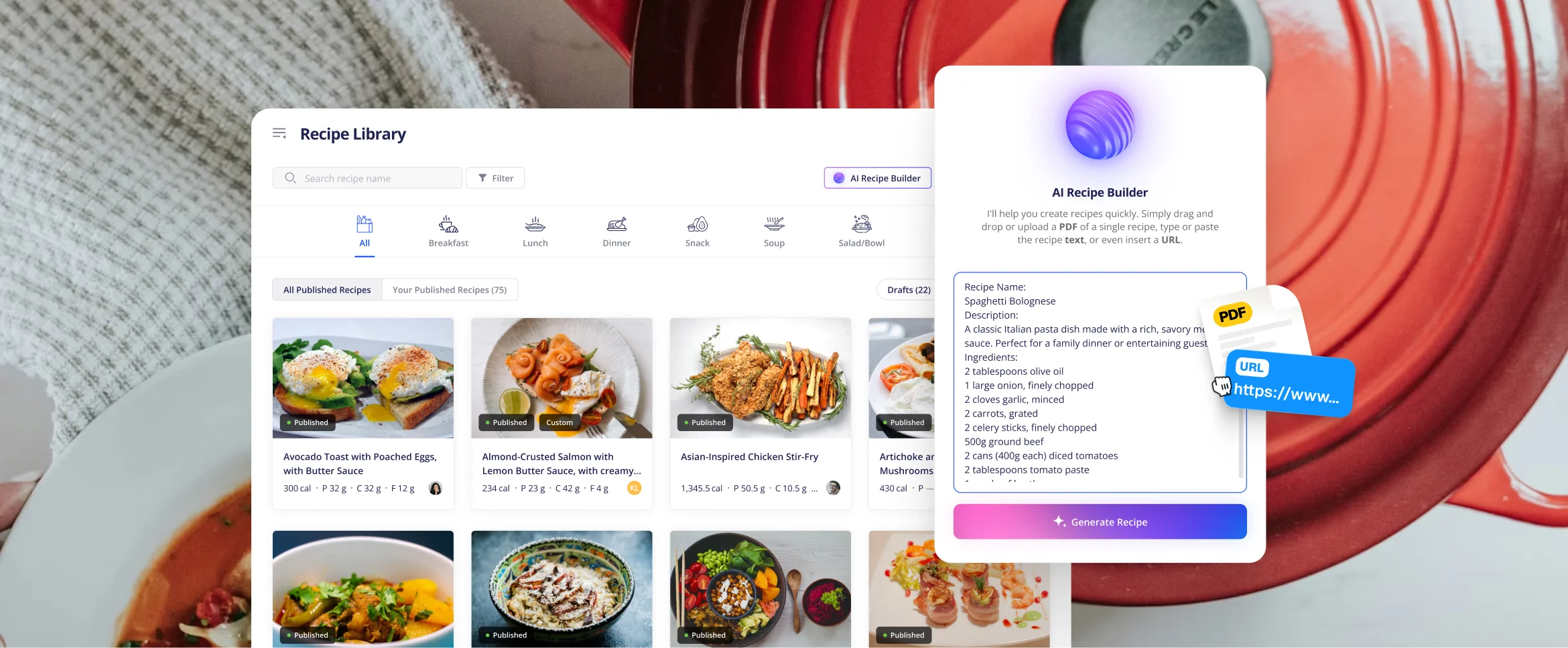 Everfit Recipe Library